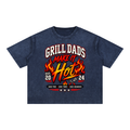 Mineral Wash Boxy Cotton T-Shirt-Grill Dad