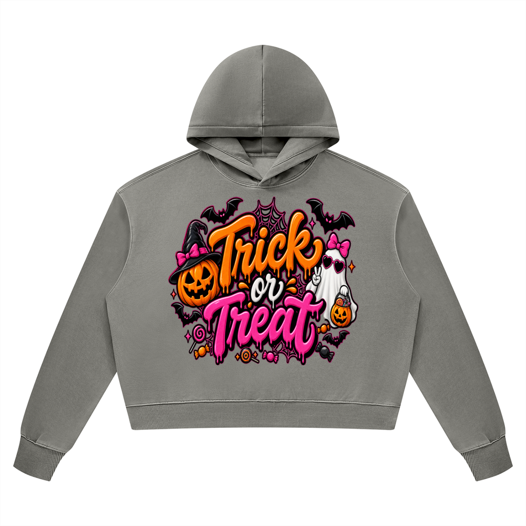 Trick or treat Women’s Vintage Wash Heavyweight Hoodie