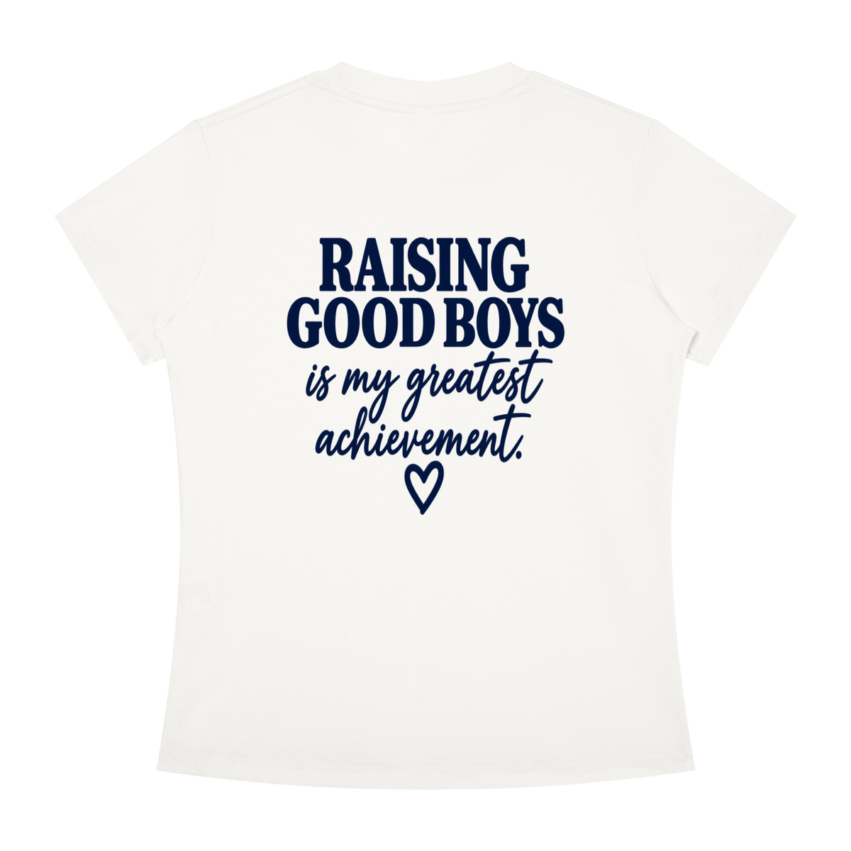 Women's Slim Fit Crewneck T-Shirt-Boy Mom