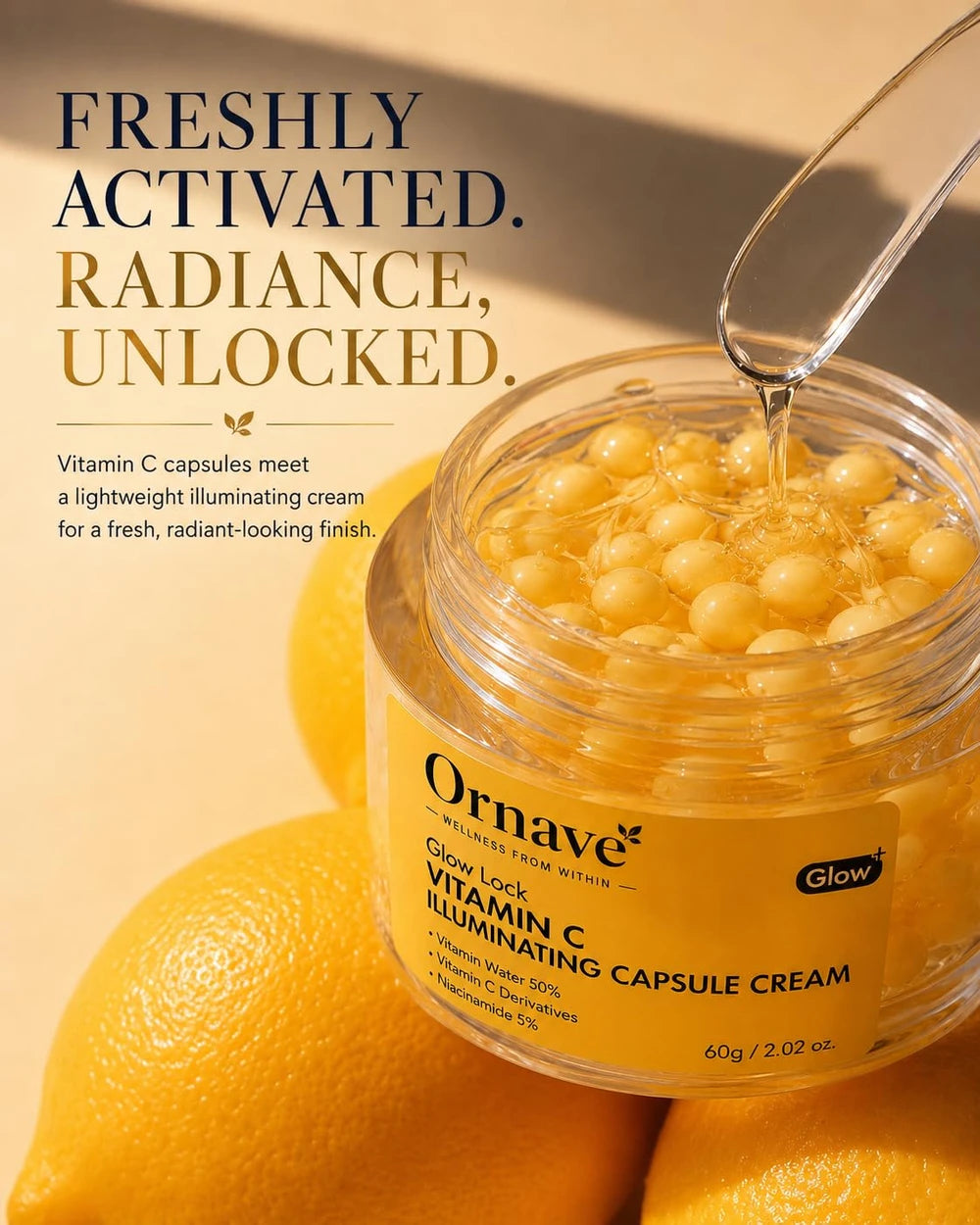 Ornave' Glow Vitamin C Illuminating Capsule Cream