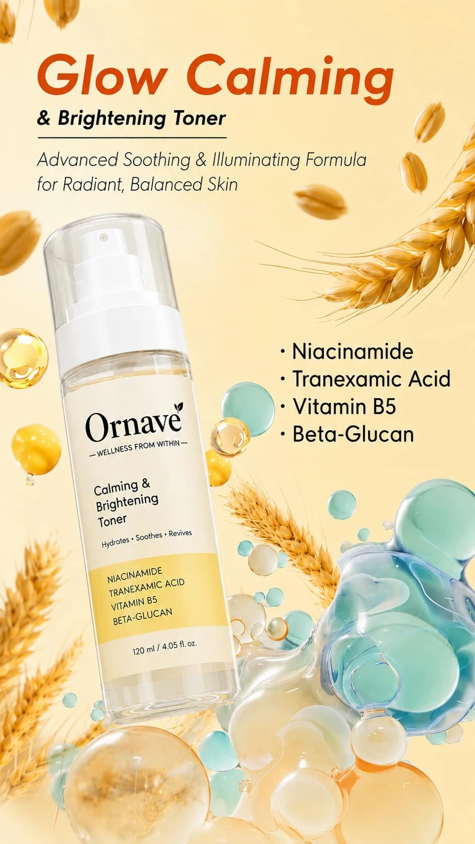 Ornave’ Calming & Brightening Toner