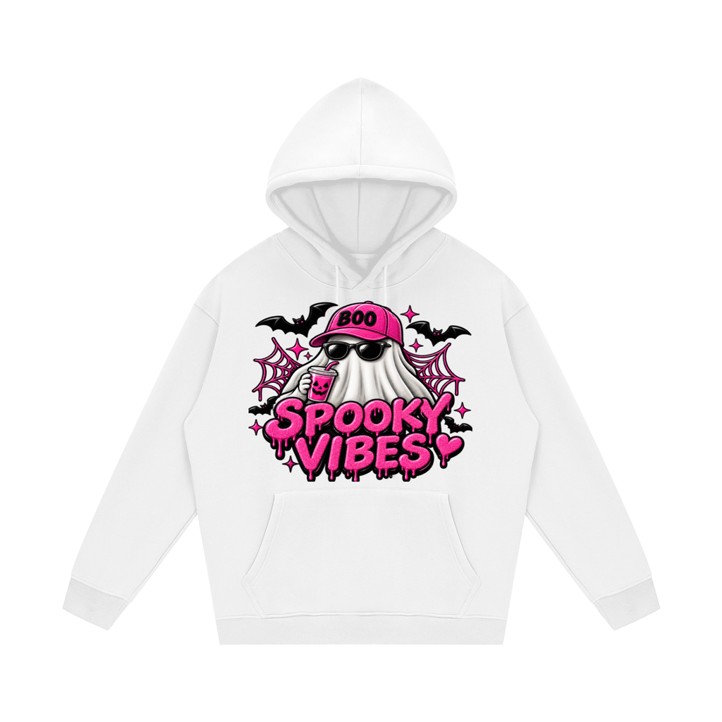 Spooky Vibes Streetwear Unisex Fleece Hoodie