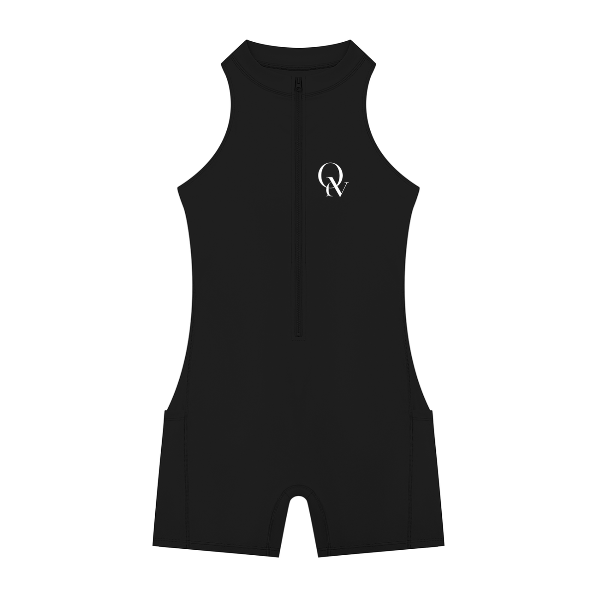 Women’s Quarter-Zip Yoga Romper