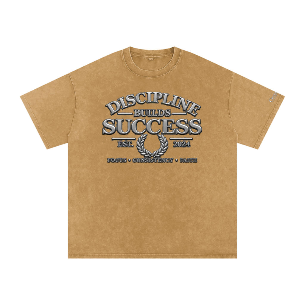 Snow Washed Oversized Cotton T-Shirt
