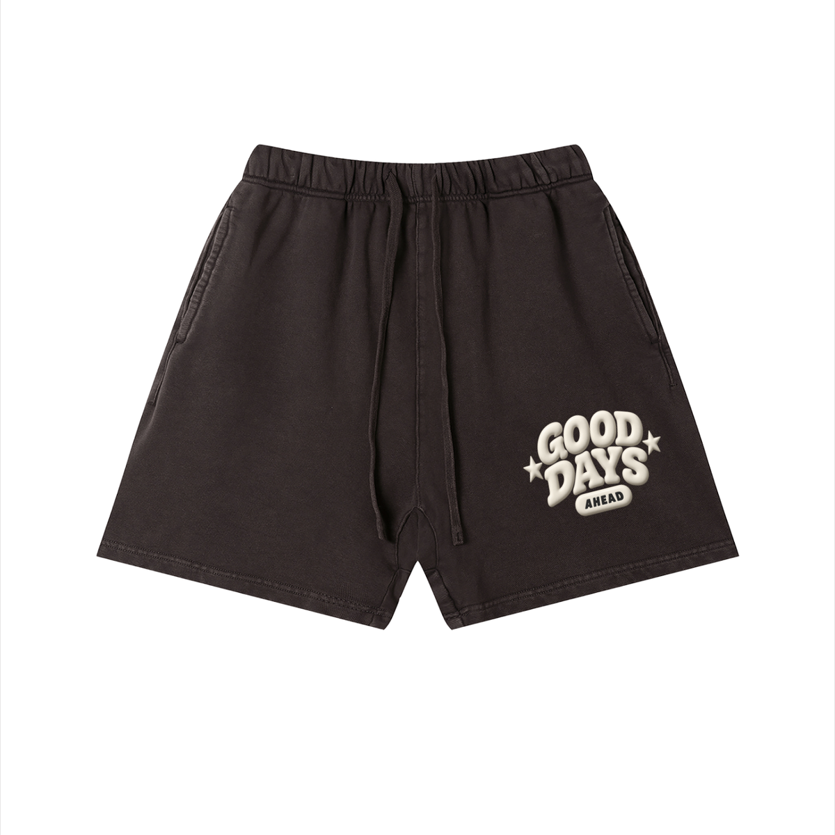 Unisex Vintage Wash Cotton Shorts-Good days Ahead shorts