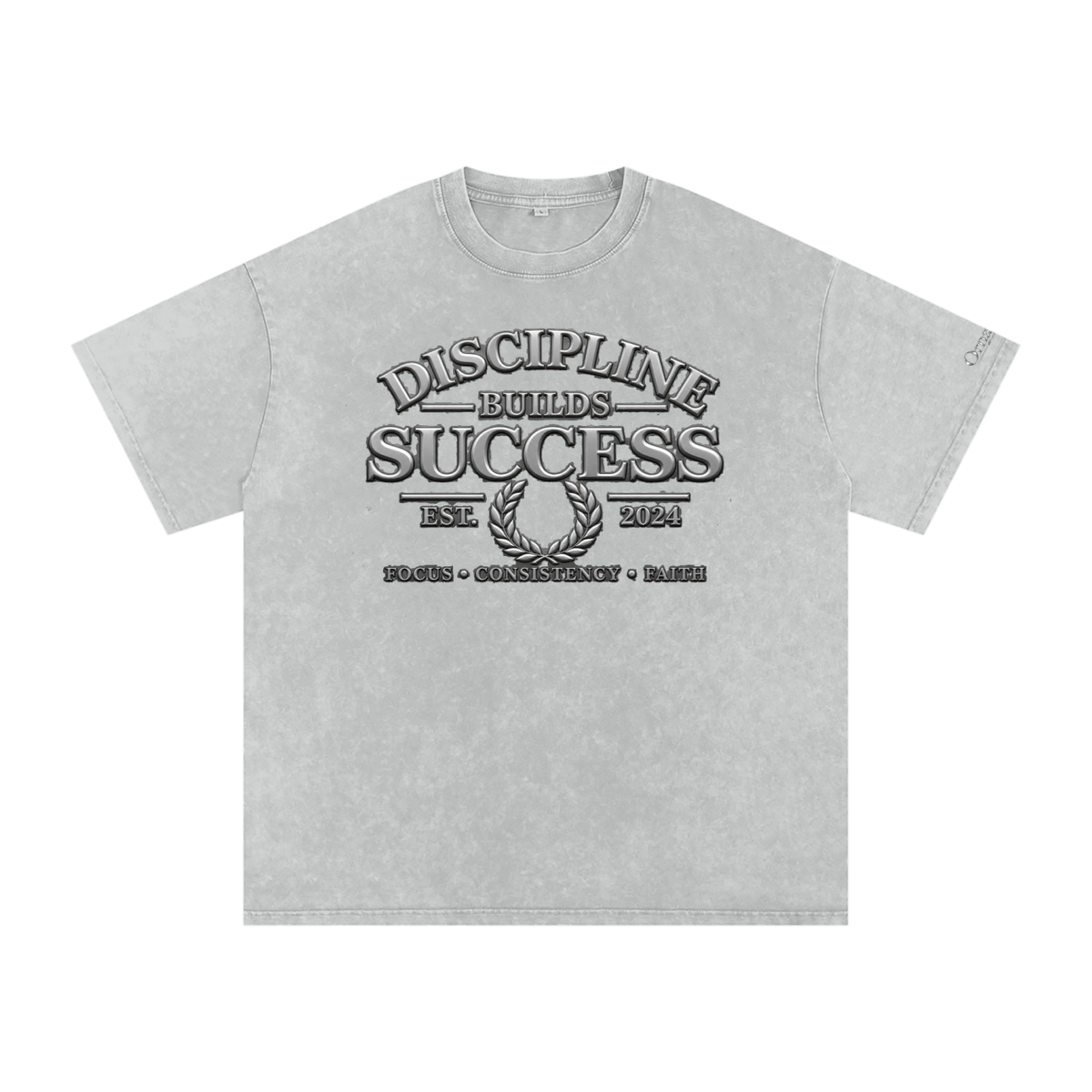 Snow Washed Oversized Cotton T-Shirt