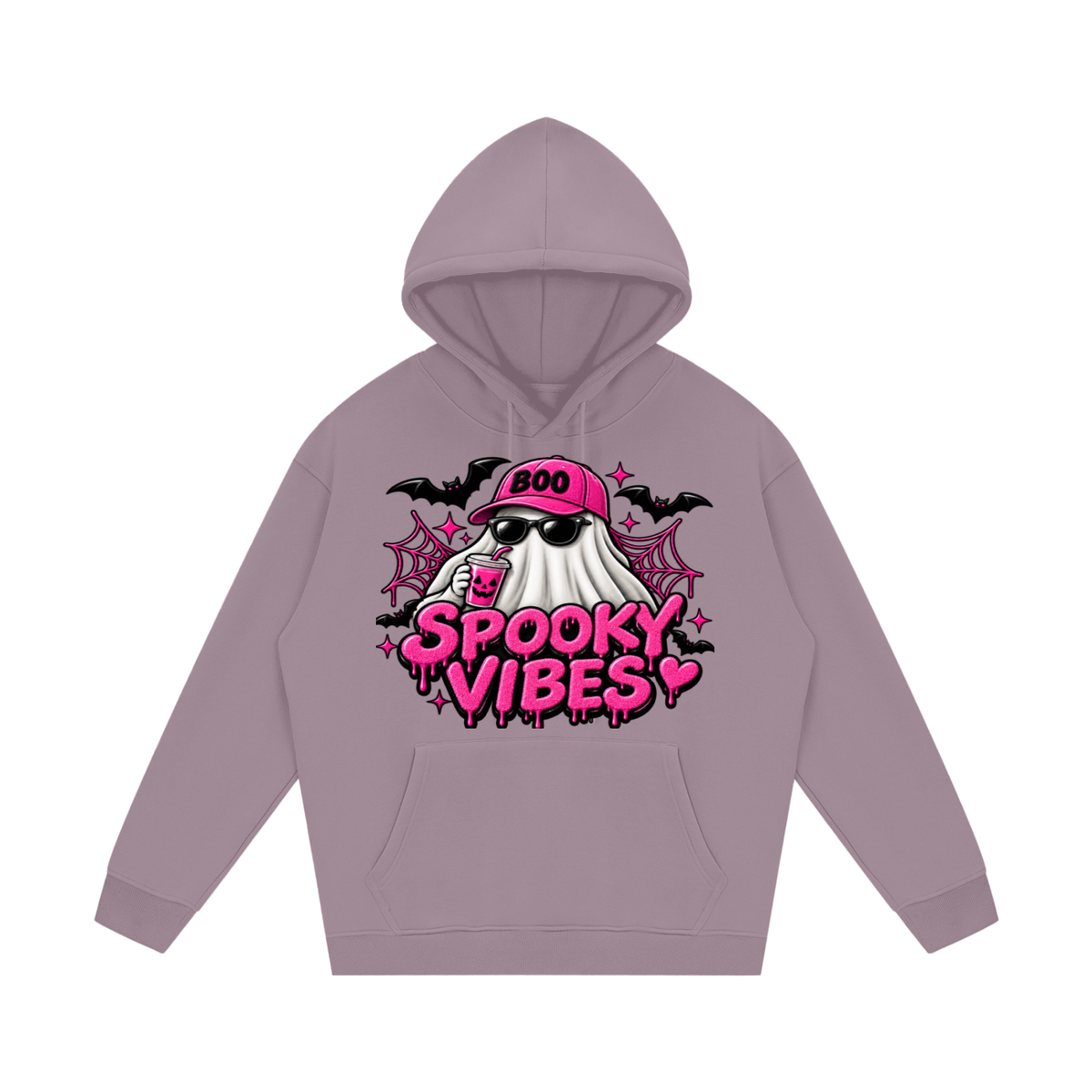 Spooky Vibes Streetwear Unisex Fleece Hoodie