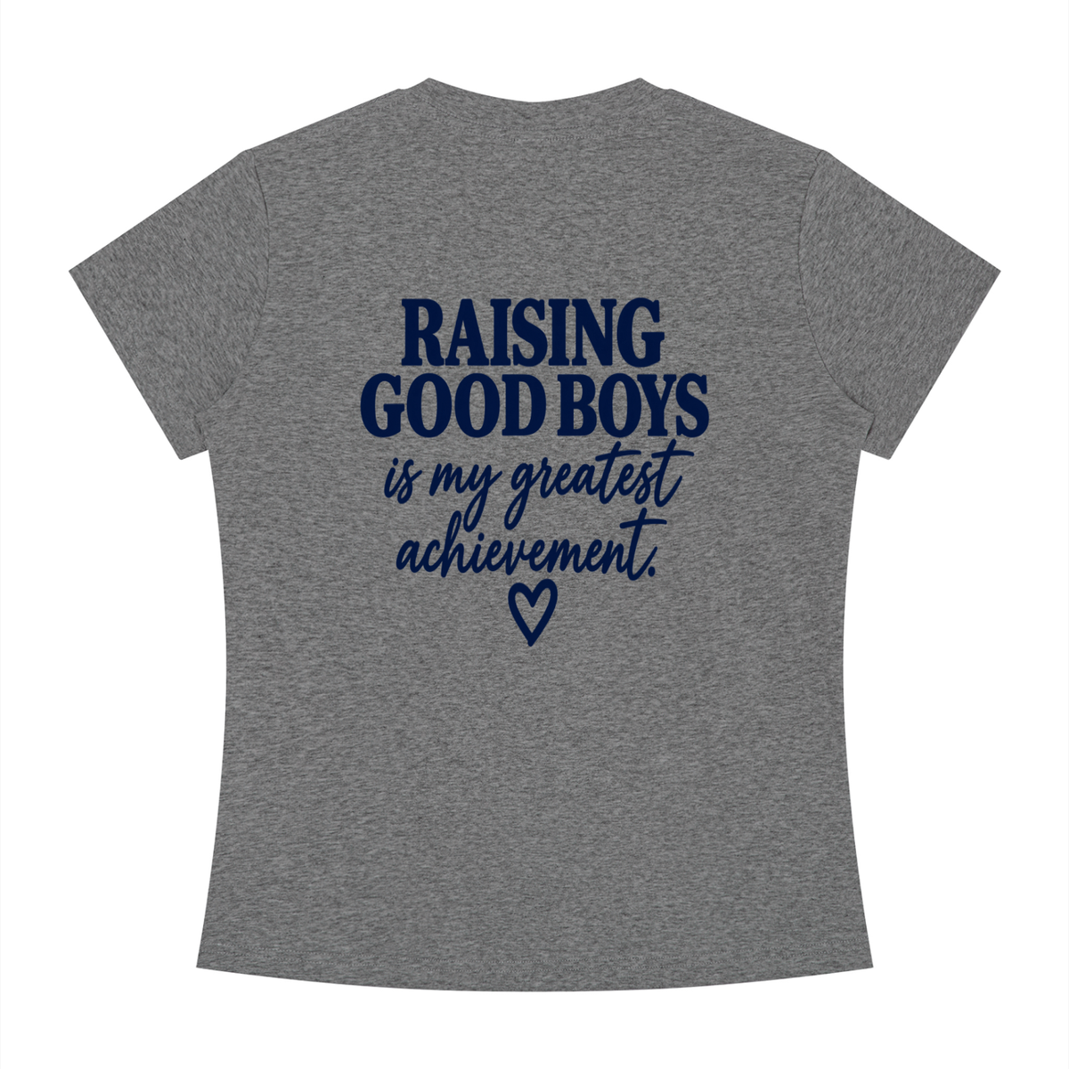 Women's Slim Fit Crewneck T-Shirt-Boy Mom