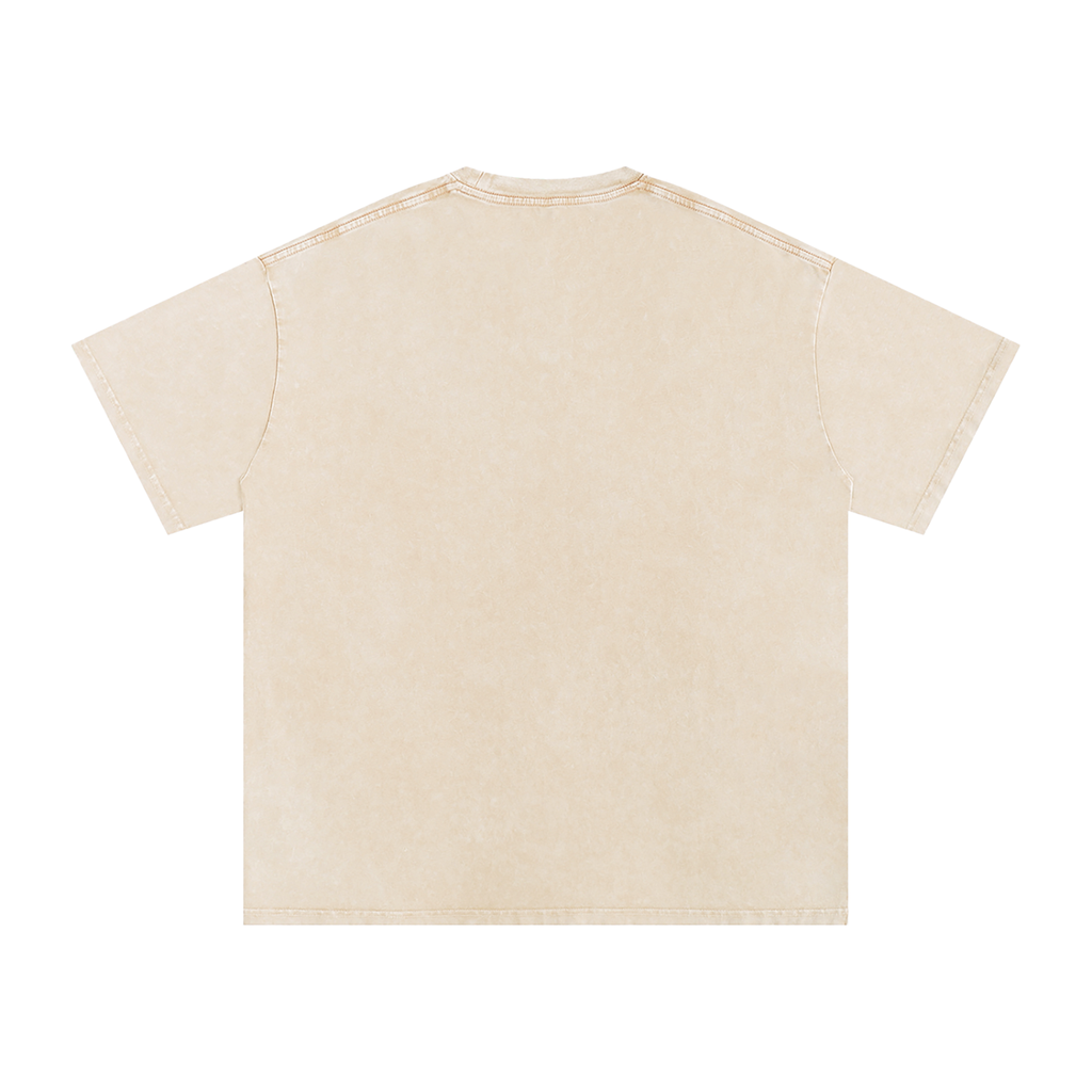 Snow Washed Oversized Cotton T-Shirt- Good days Ahead