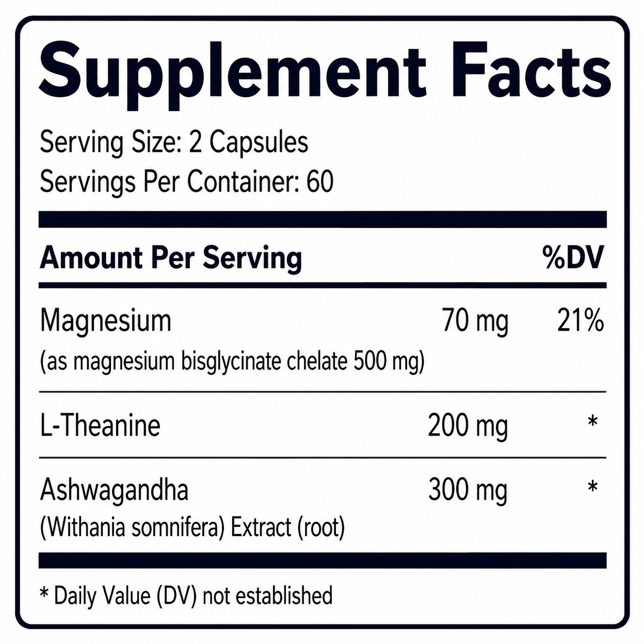Ornave' Magnesium Glycinate Complex Capsules , 120 Capsules