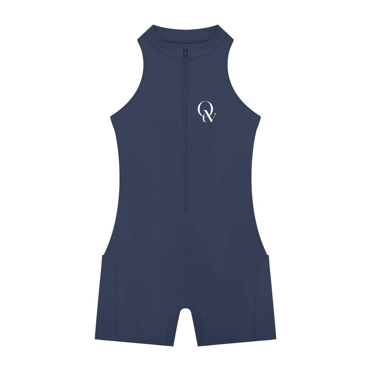 Women’s Quarter-Zip Yoga Romper