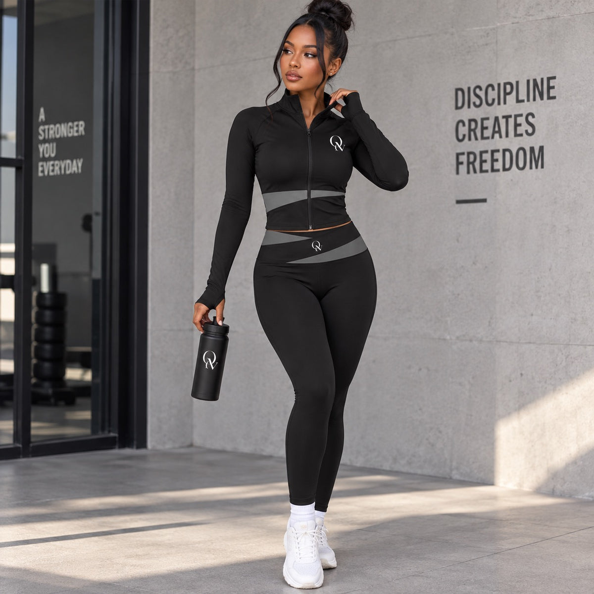 Women's Cropped Paneled Track Jacket