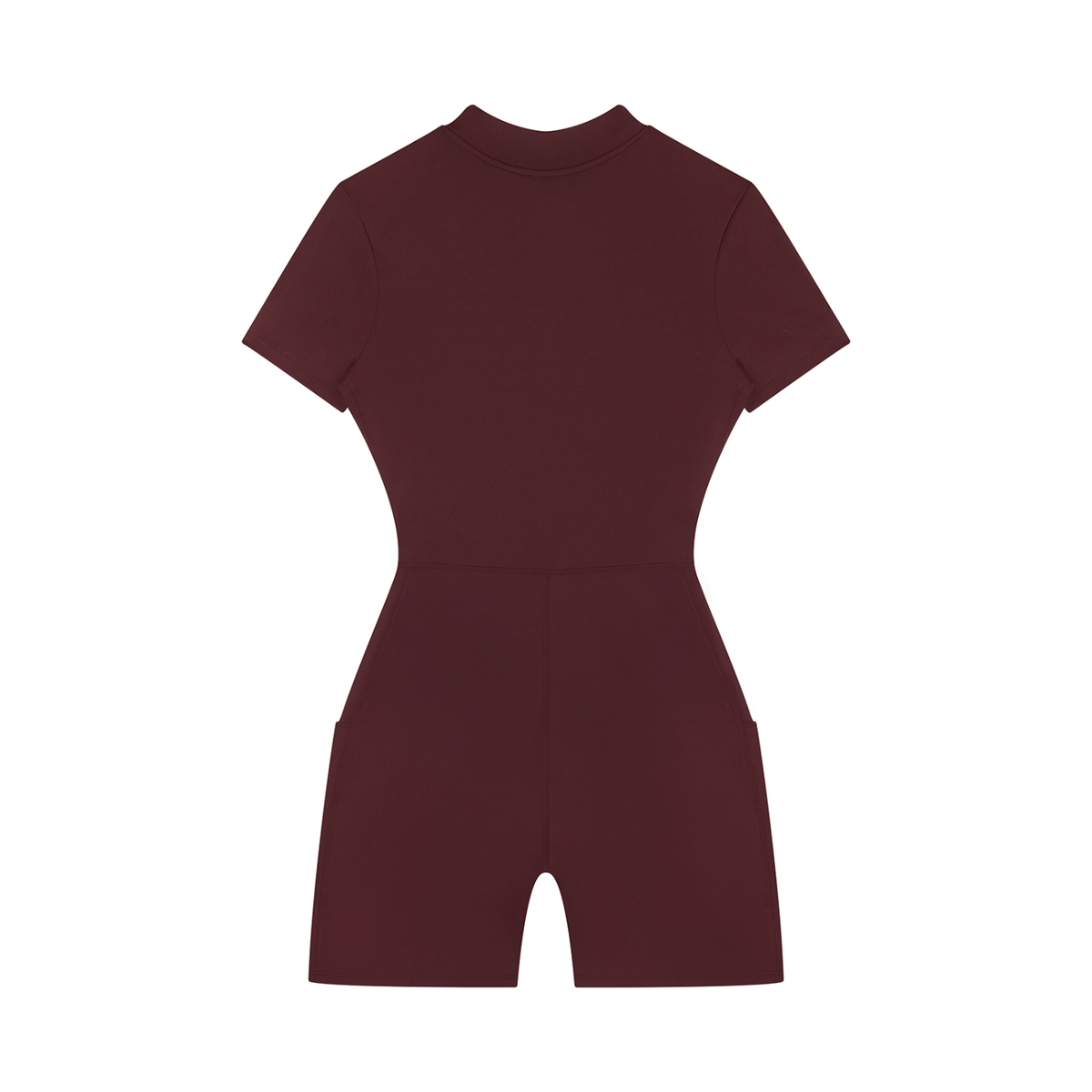 Women's Quarter-Zip Short-Sleeve Romper