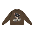 Essential Fleece Mock-Neck Crew Sweatshirt