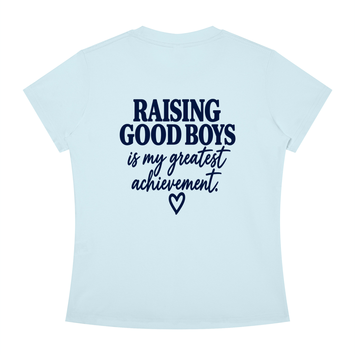 Women's Slim Fit Crewneck T-Shirt-Boy Mom