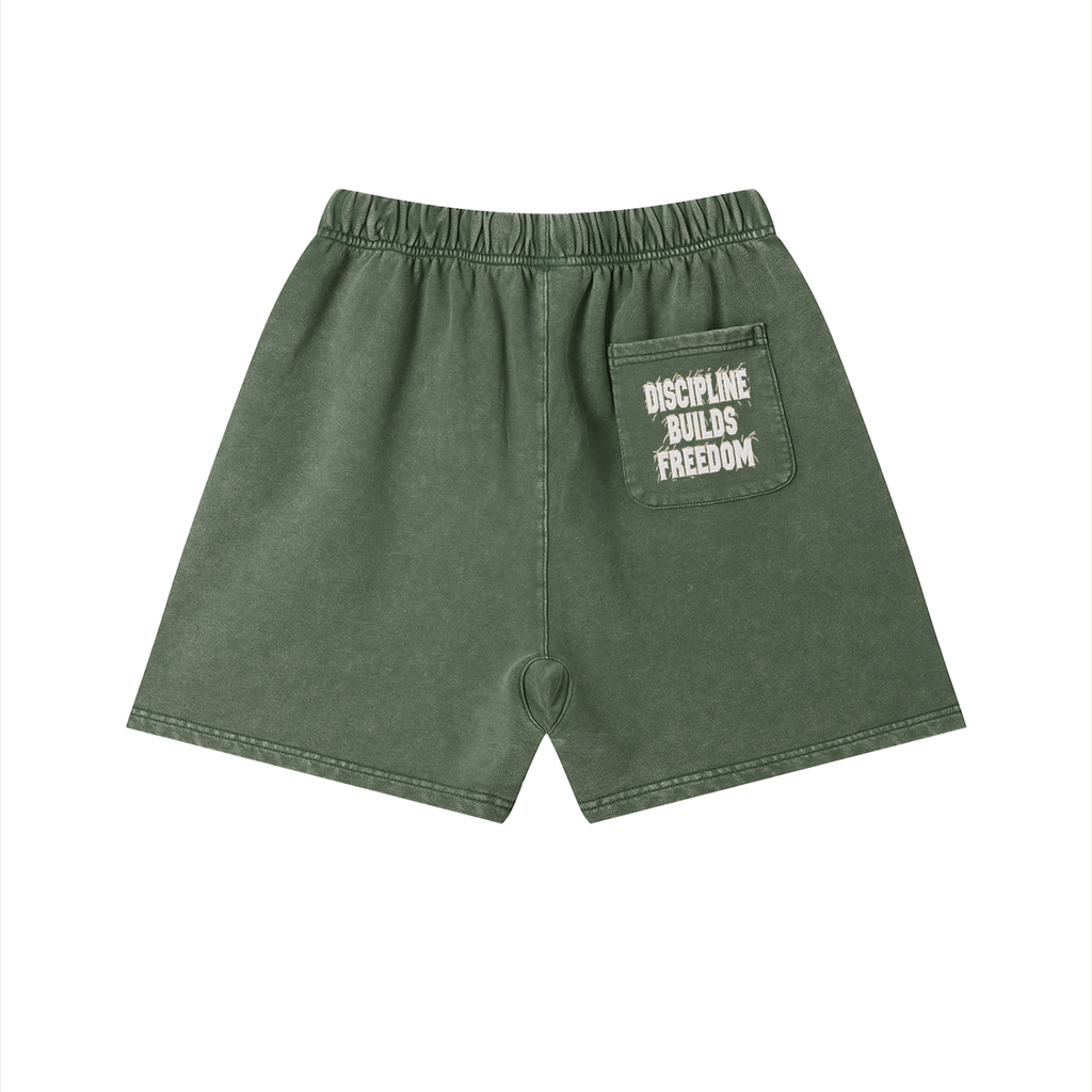 Unisex Vintage Wash Cotton Shorts- Legacy