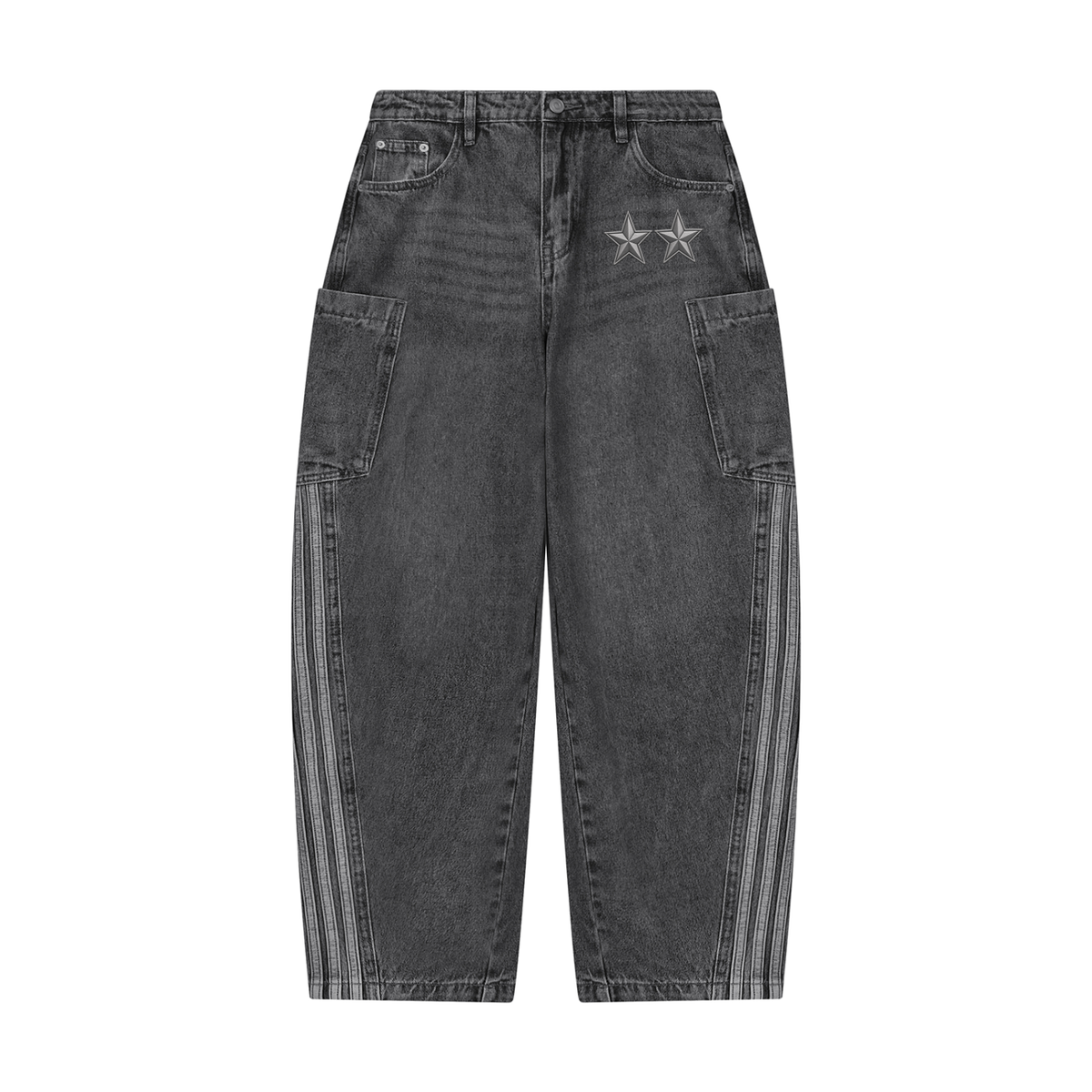 Women's Vintage Wash Barrel Leg Jeans
