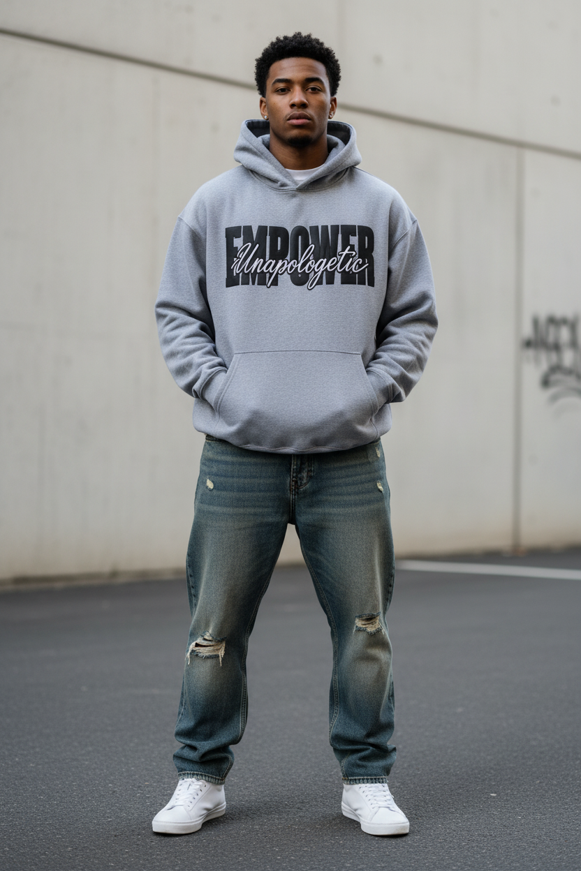 Empower Hoodie - Man Gray