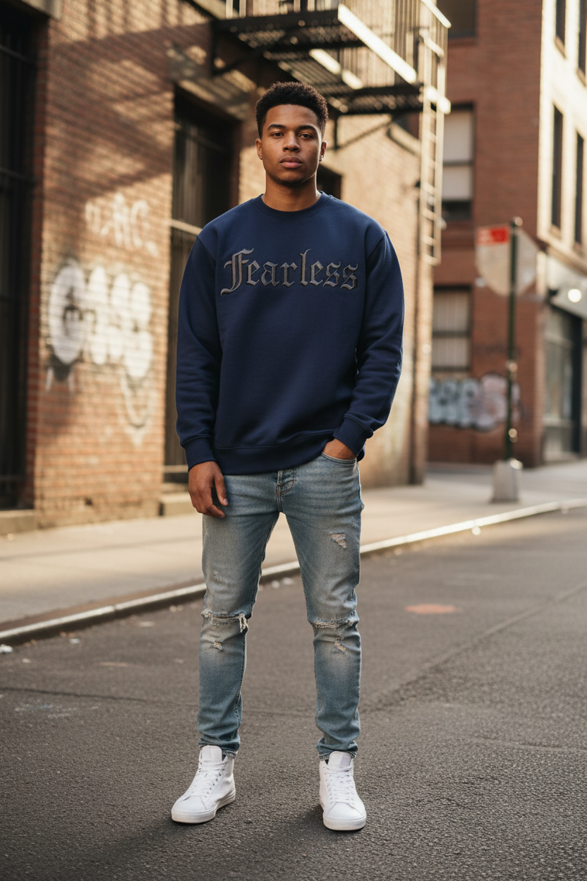 Fearless Sweatshirt - Navy