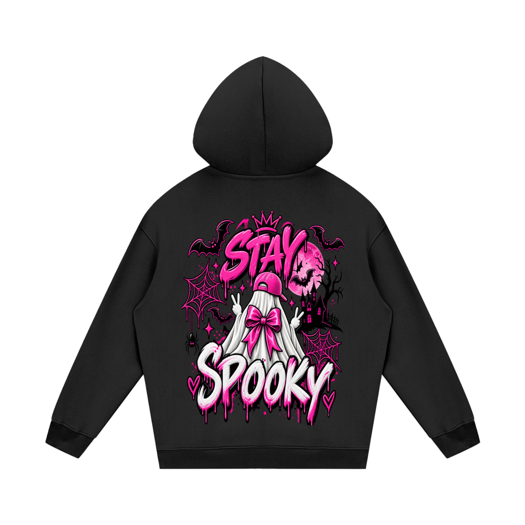 Spooky Vibes Streetwear Unisex Fleece Hoodie