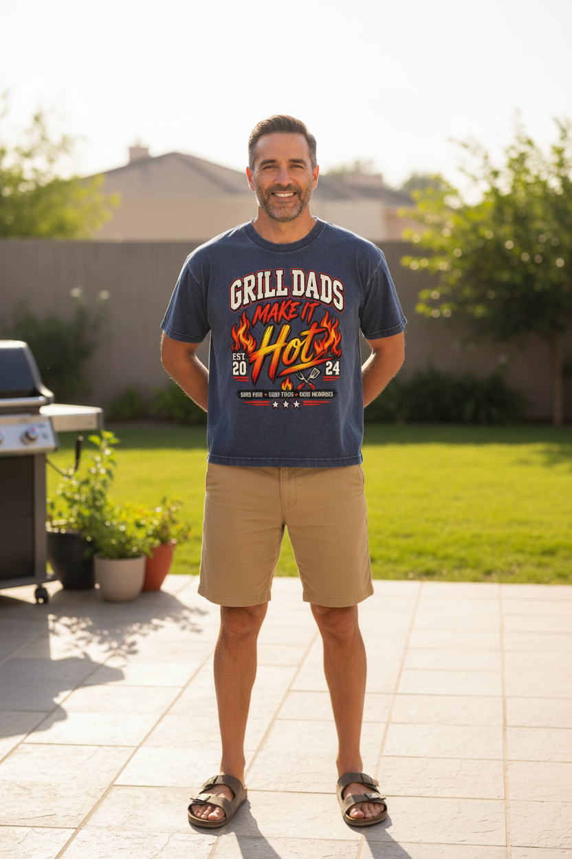 Grill Dad Tee - Standing Straight