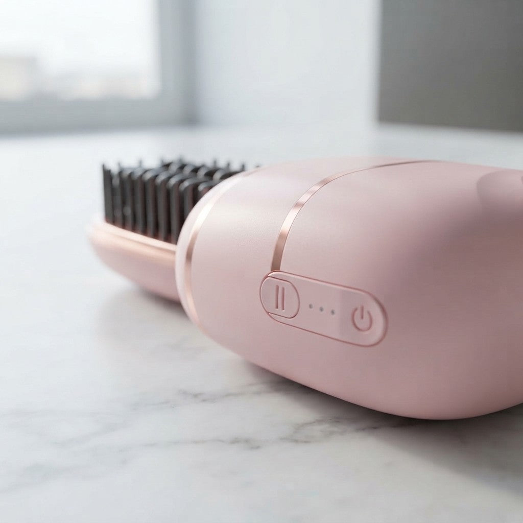 Wireless Hair Straightener and Curling Iron Comb